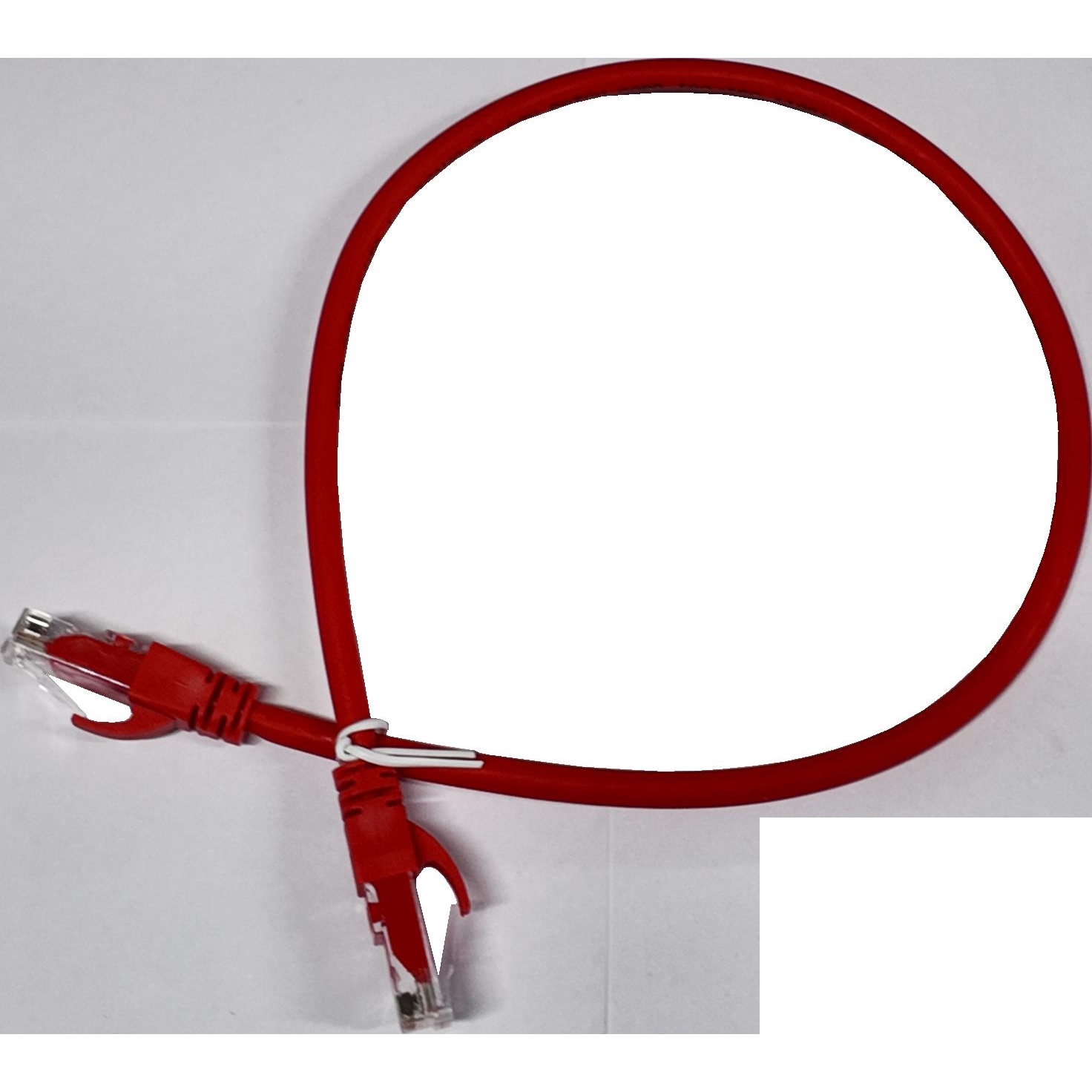 AGER AC-602-0025/R 25CM UTP CAT6 PATCH KABLO KIRMIZI Cu, LSZH AWG 26/7
