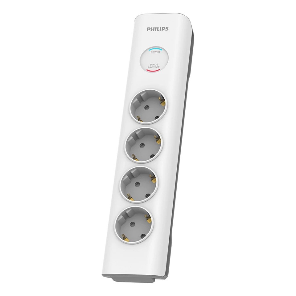 PHILIPS SPN7040WA/62 600J 4'LÜ / 2M AKIM KORUMALI PRİZ