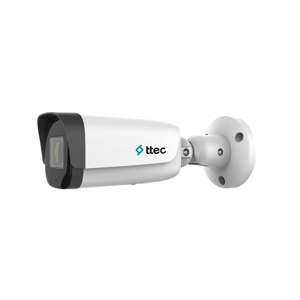 TTEC IPBP-4380L-WMSZ 4MP 2.8-12MM MOTORIZE 80MT DAHİLİ SES H265+ IP67 SMART LED BULLET IP KAMERA