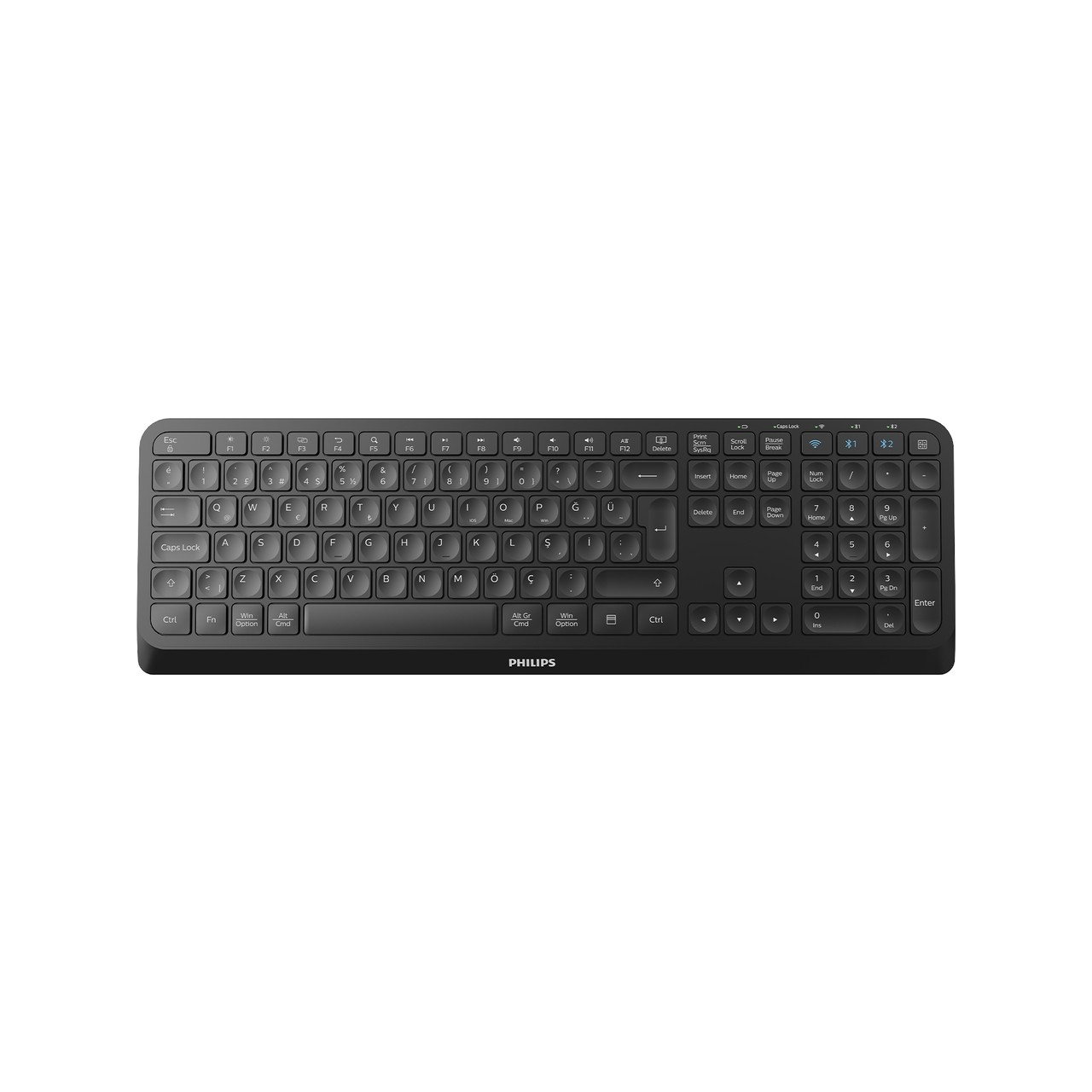 PHILIPS SPK6407B STANDART SİYAH BLUETOOTH KABLOSUZ KLAVYE