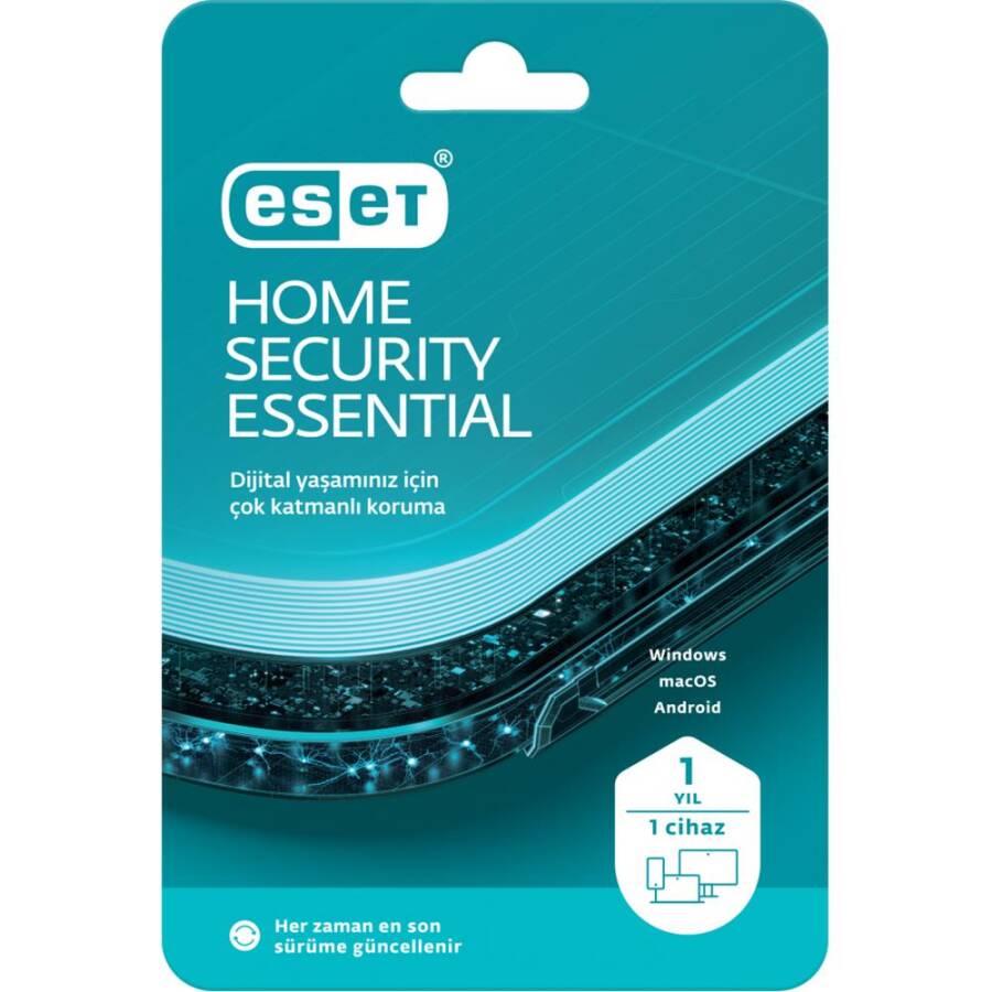 ESET HOME SECURTİY ESSENTİAL ANTIVIRUS 1 KULLANICI 1 YIL