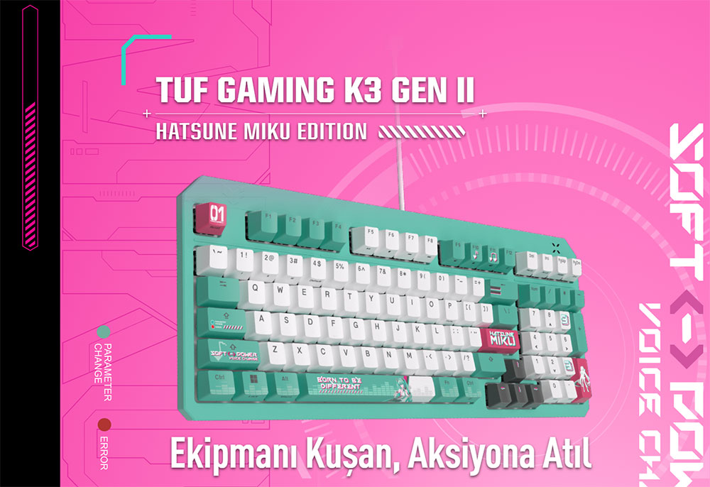 TUF Gaming K3 Gen II Hatsune Miku Edition