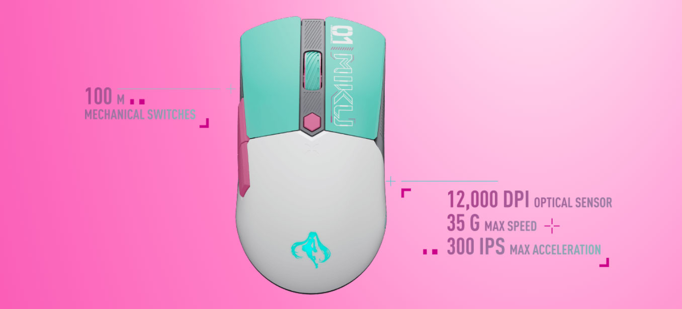 ASUS TUF GAMING Mini Wireless Mouse Hatsune Miku Edition