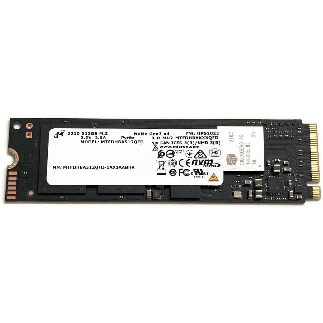 MICRON 2210S 512GB 2200/1070MB/s NVMe PCIe M.2 SSD MTFDHBA512QFD BULK