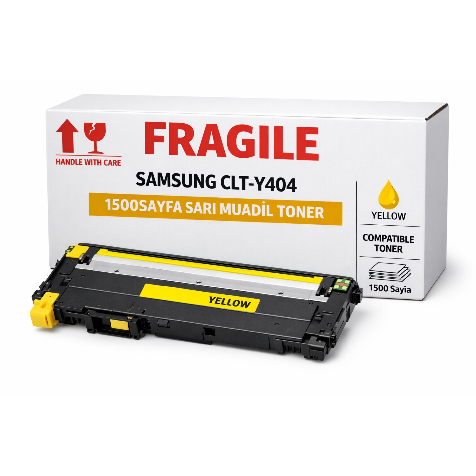 FRAGILE SAMSUNG CLT-Y404 1500SAYFA SARI MUADİL TONER