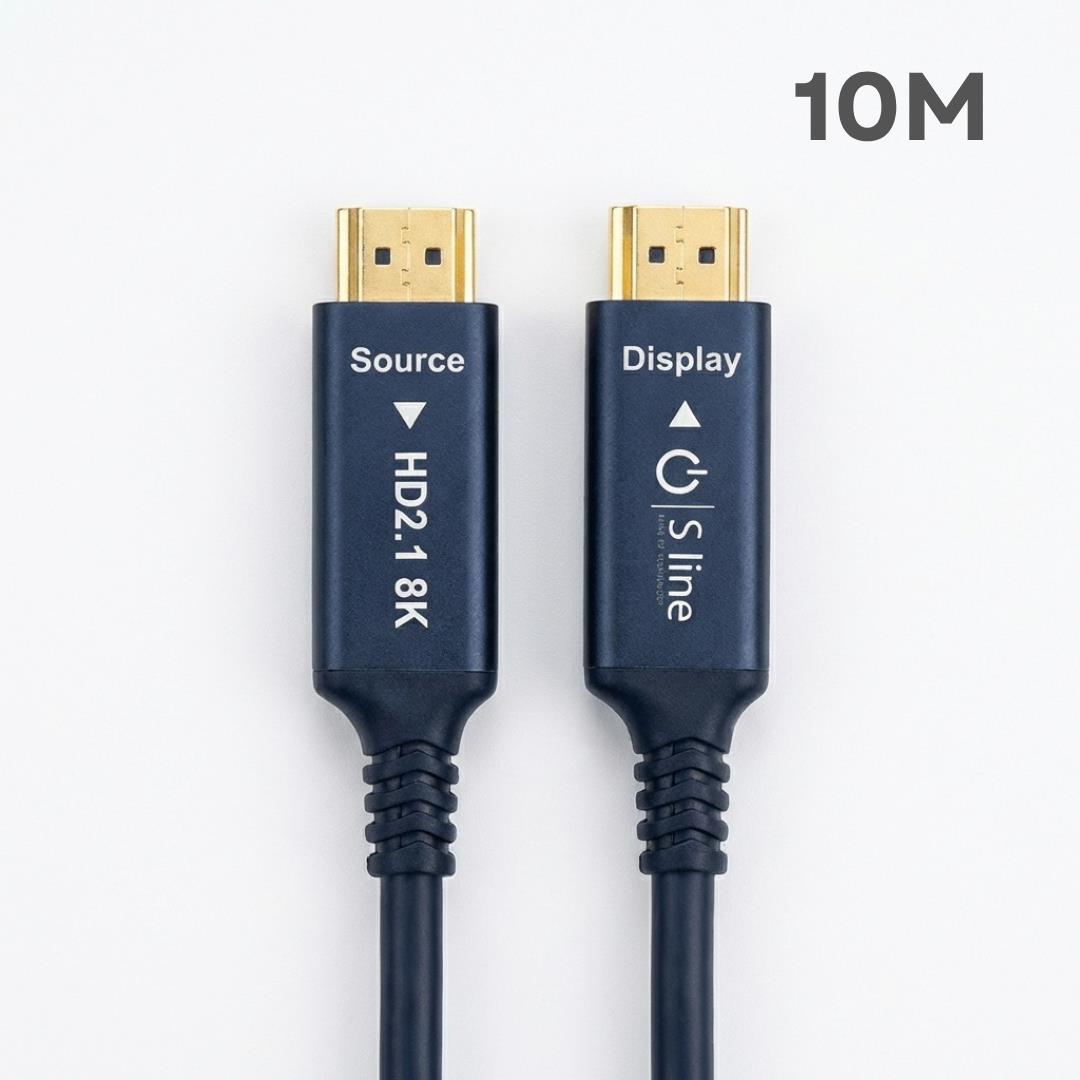 S-LİNE FK0510-8K-OPT 10MT 2.1V 8K FİBER OPTİK HDMI KABLO