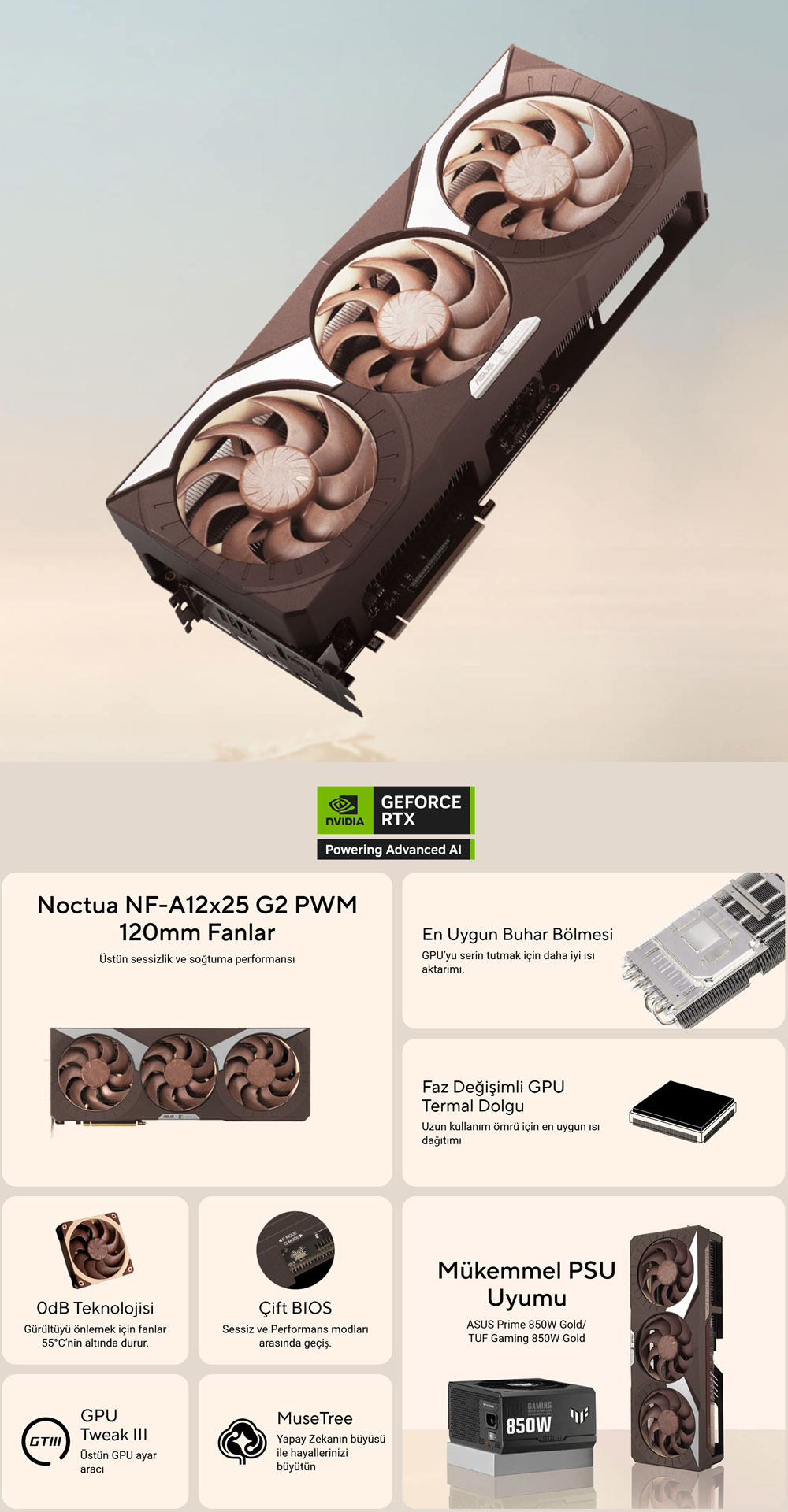 ASUS GeForce RTX™ 5080 16GB GDDR7 Noctua OC Edition