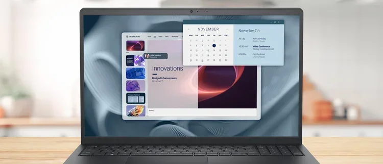 Dell Pro 15 Essential PV15255 ekran, klavye ve port yerleşimi tasarım detayları