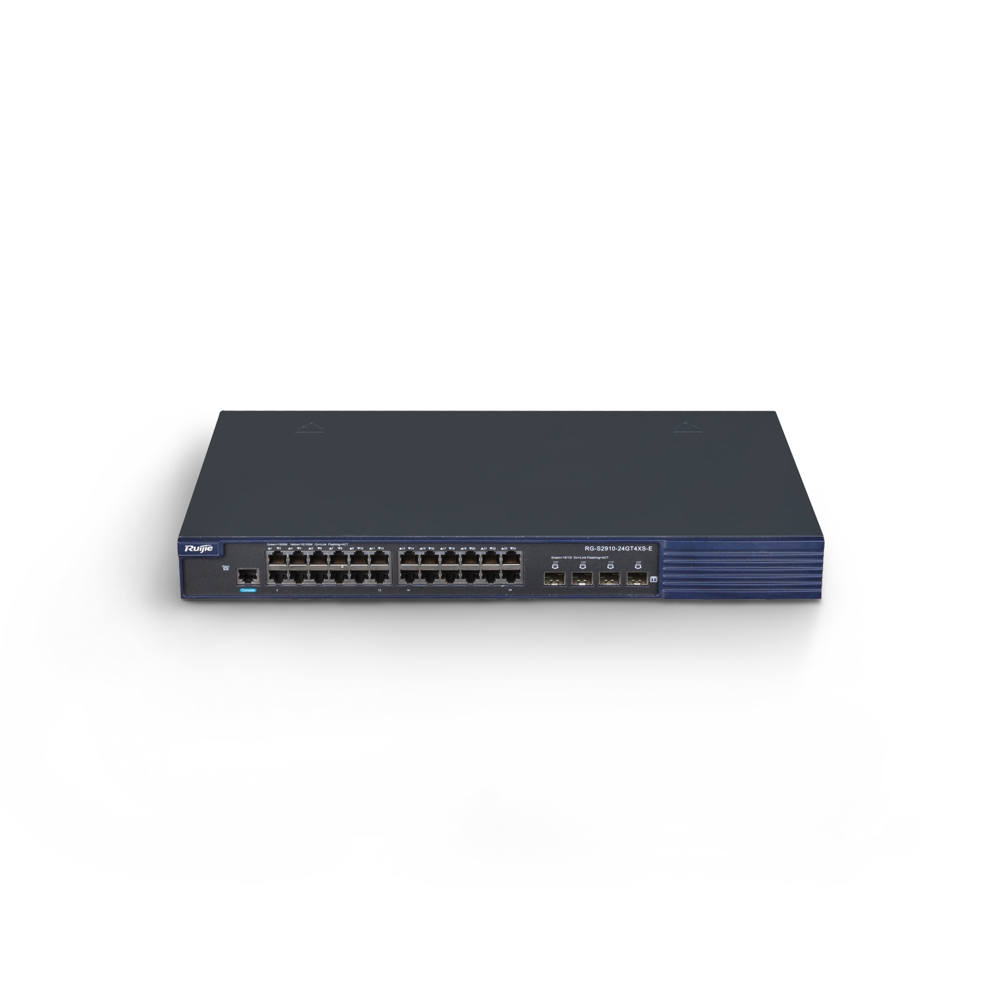 RUIJIE RG-S2910-24GT4XS-E 24 PORT 10/100/1000 4 X 10G SFP YONETILEBILIR RACK MOUNT SWITCH